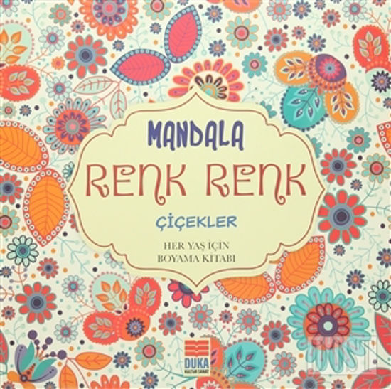 Mandala Renk Renk Çiçekler